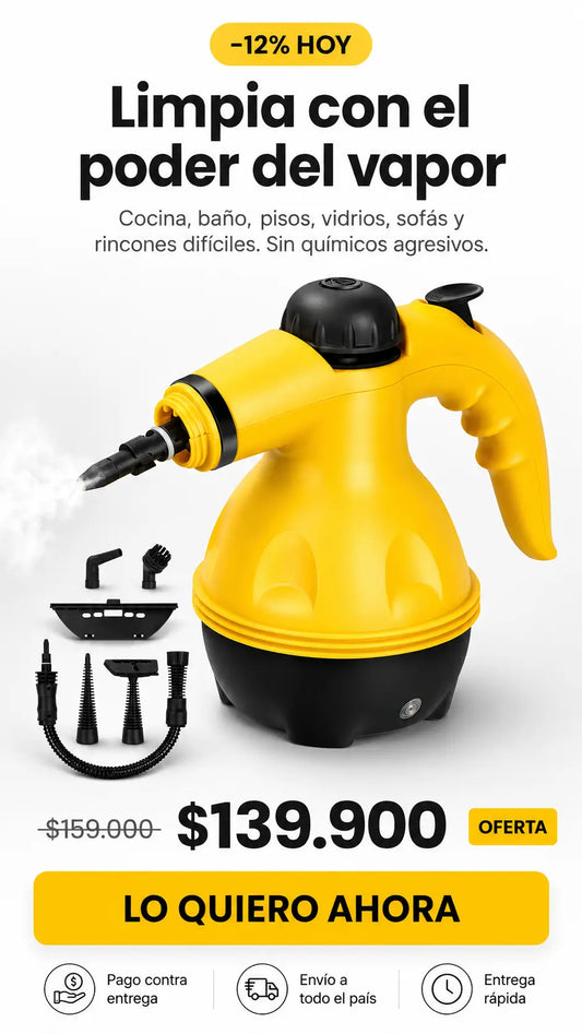 Limpiador a Vapor 3 en 1