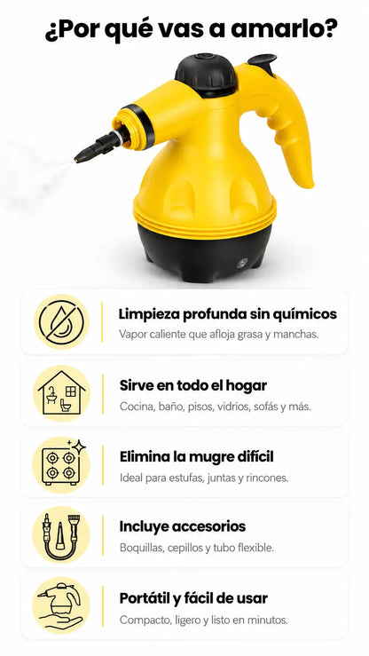 Limpiador a Vapor 3 en 1