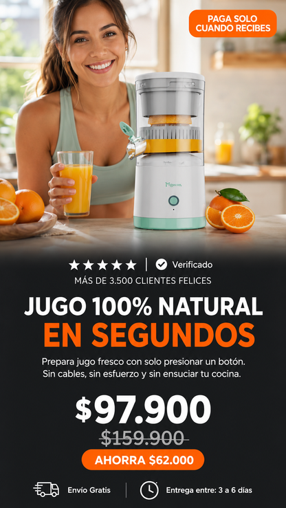 Exprimidor Eléctrico Portátil Citrus Pro