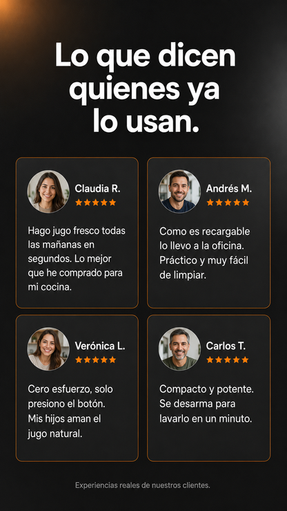 Exprimidor Eléctrico Portátil Citrus Pro