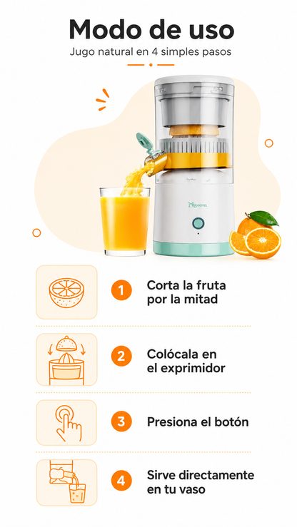 Exprimidor Eléctrico Portátil Citrus Pro